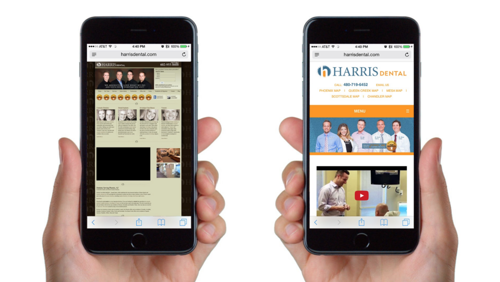 Mobile and video on a mobile-responsive website are key to converting visitors.